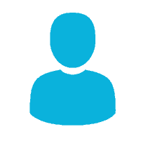 Blue person icon