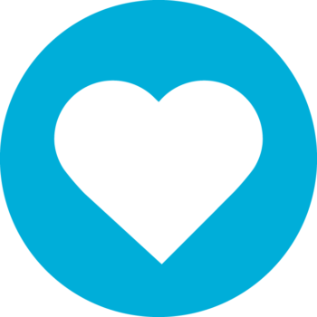 Blue heart icon