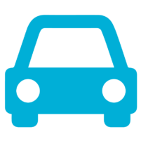 Icono de coche azul