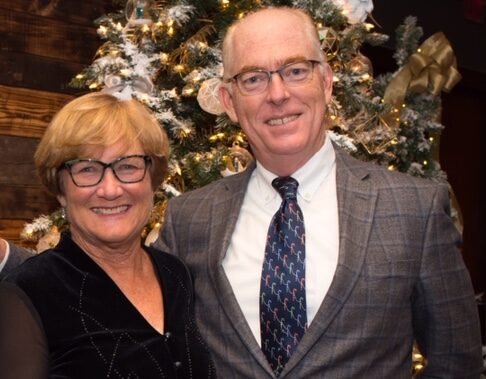 Pete Barr, Jr., right, stands next to his wife, Sheryl Barr