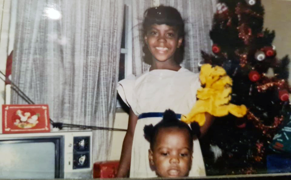 Wonda with her younger brother