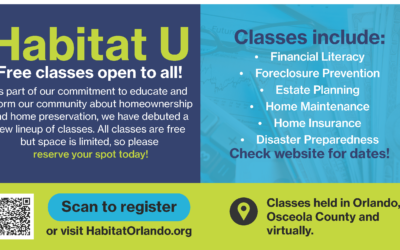 Free Habitat U classes on homeownership & home preservation