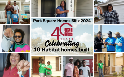 A Park Square Homes comemora 40 anos de atividade e a construção da 10ª casa Habitat
