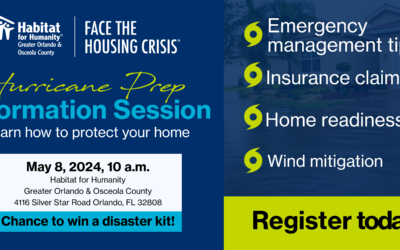 Junte-se a nós em uma sessão gratuita de preparação para furacões